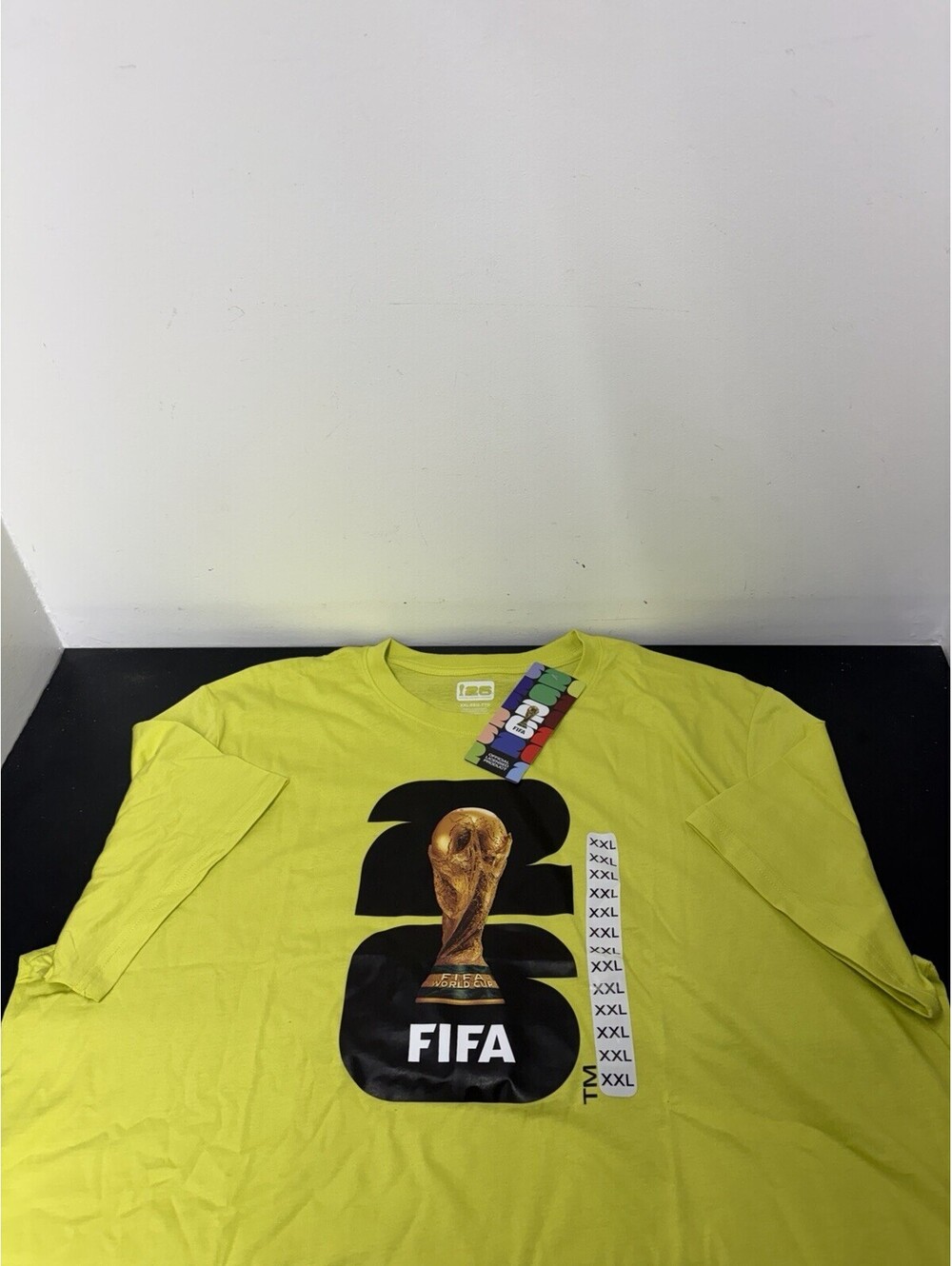 2026 OFFICIAL LICENSED FIFA WORLD CUP MENS  LOGO TSHIRT XXL 100% COTTON (NEW)